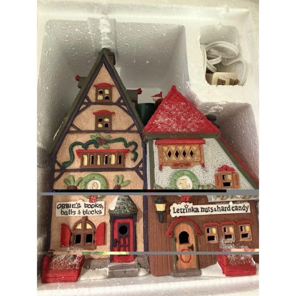Department 56 Obbies Books & Letrinkas Candy North Pole Series Lighted Building